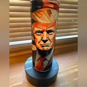 Trump Themed Tumbler | Patriotic Political Drinkware | Reusable Cup